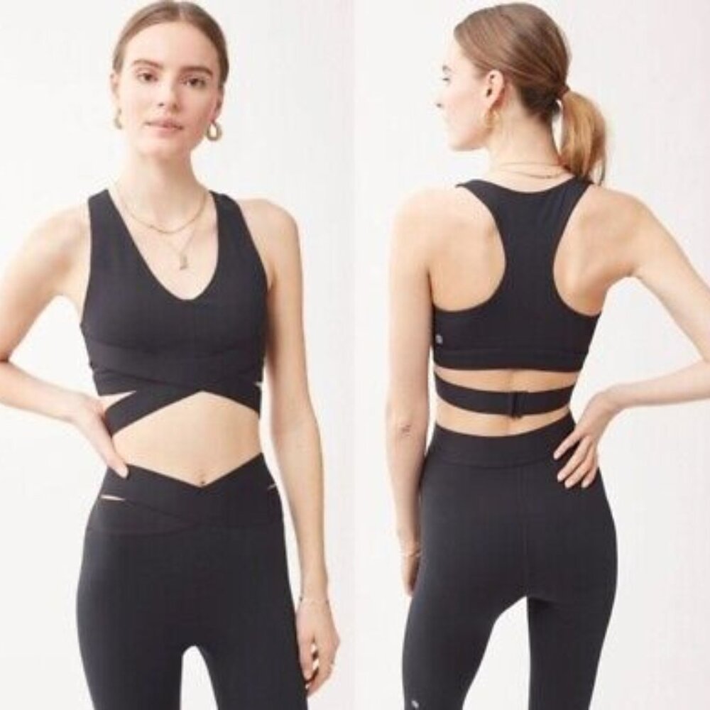 Le Ore by BANDIER Corso Crossover Bra BLACK NWT